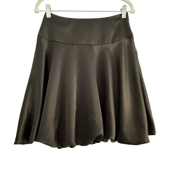 White House Black Market Satin Bubble Hem Cocktail Skirt | 4 - Picture 1 of 7